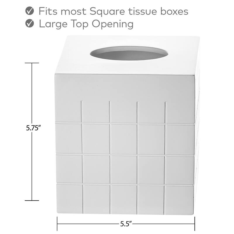 Creative Scents Polar White Decorative Bathroom Tissue Holder