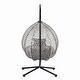preview thumbnail 77 of 77, Wicker Hanging Egg Chair for Indoor and Outdoor Relaxation