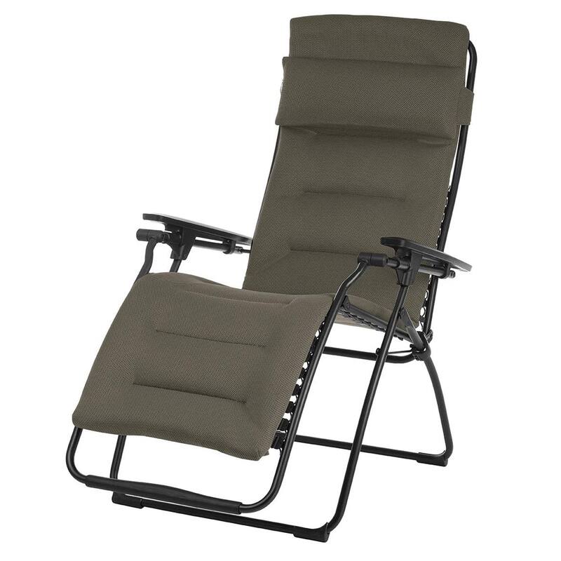 Outdoor Zero Gravity Chair Steel Frame with Removable Cushion