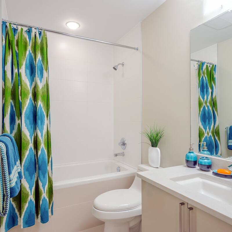 Design House Satin Nickel Classic Adjustable 42 to 72-inch Bathroom Shower Rod - Satin Nickel