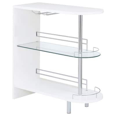 Adolfo Rectangular 2-tier Home Bar Table