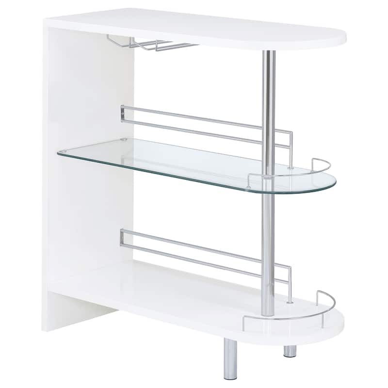 Adolfo Rectangular 2-tier Home Bar Table