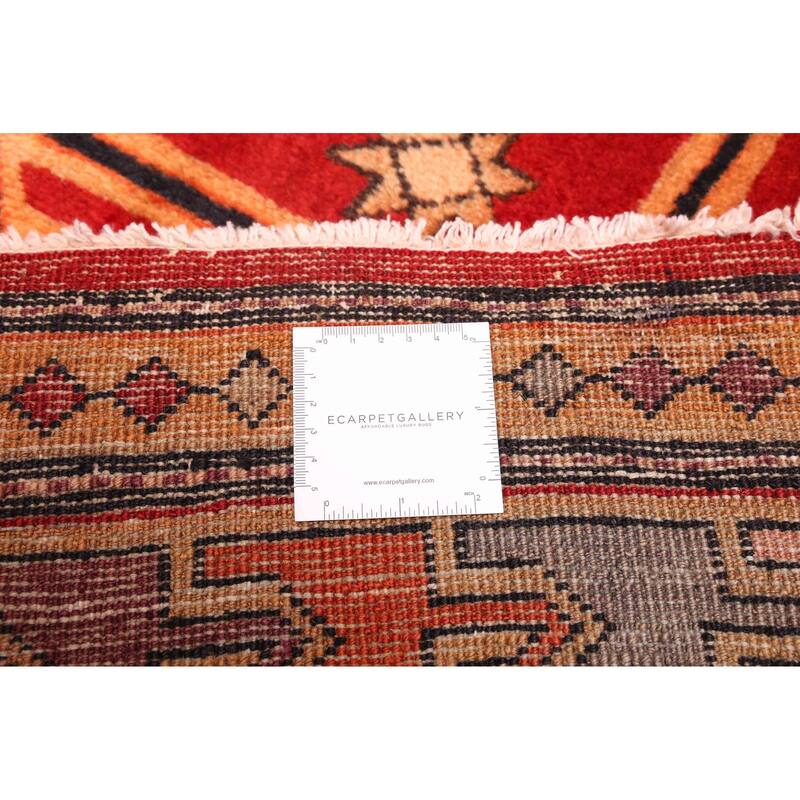 ECARPETGALLERY Hand-knotted Konya Anatolian Red Wool Rug - 3'10 x 12'4