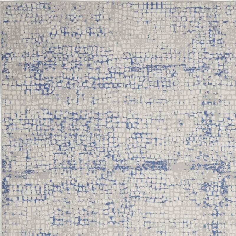 Hili Power Loomed Distressed Abstract Modern Non Skid Stain Resistant Area Rug By HomeRoots - 120' X '84' X '0.39