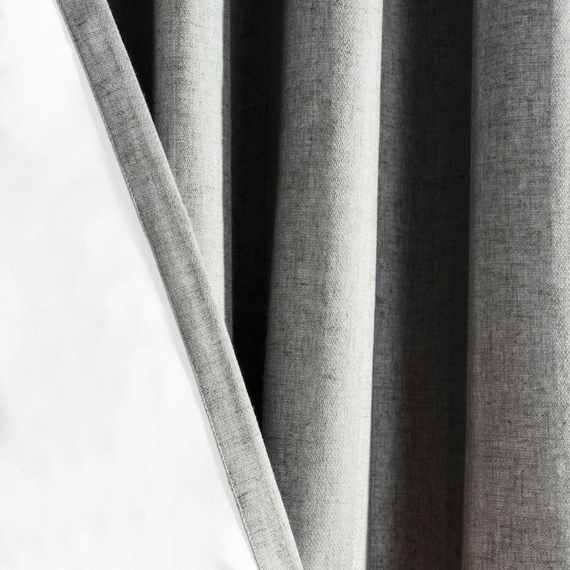 SAFAVIEH Melissia Grey 96 Inch Single Curtain Panel - 96" x 52"
