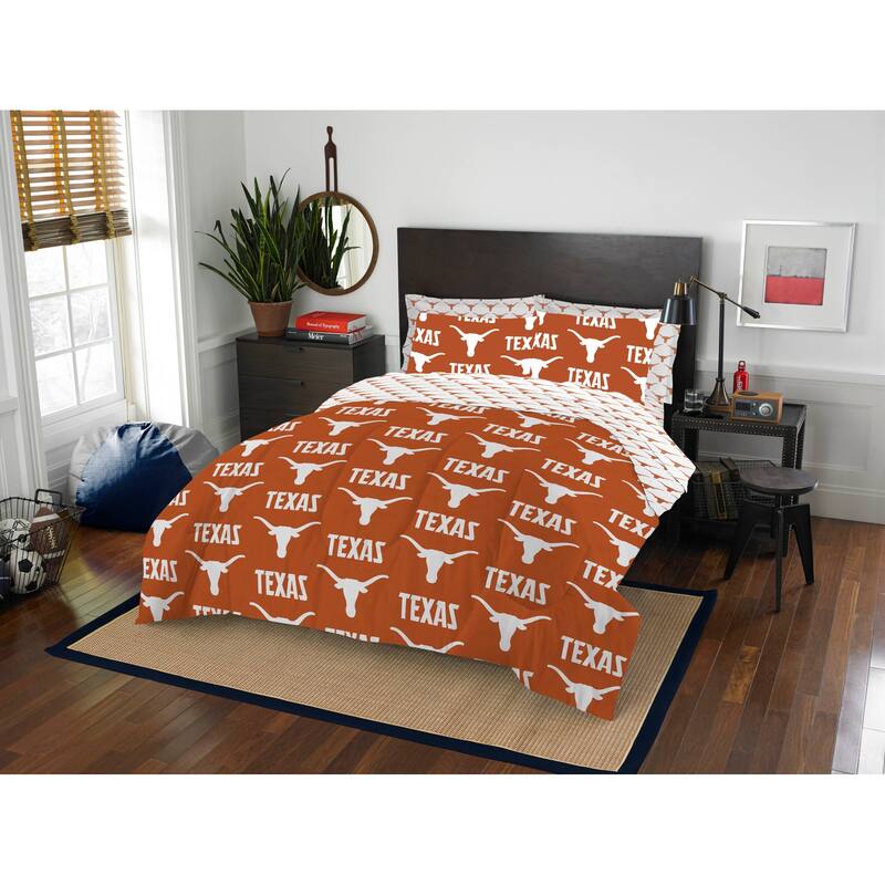 NCAA Rotary 7-piece Queen Bed in a Bag Set