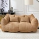 preview thumbnail 70 of 98, Modern Cute Chenille Upholstered Loveseat with High Resilience Foam