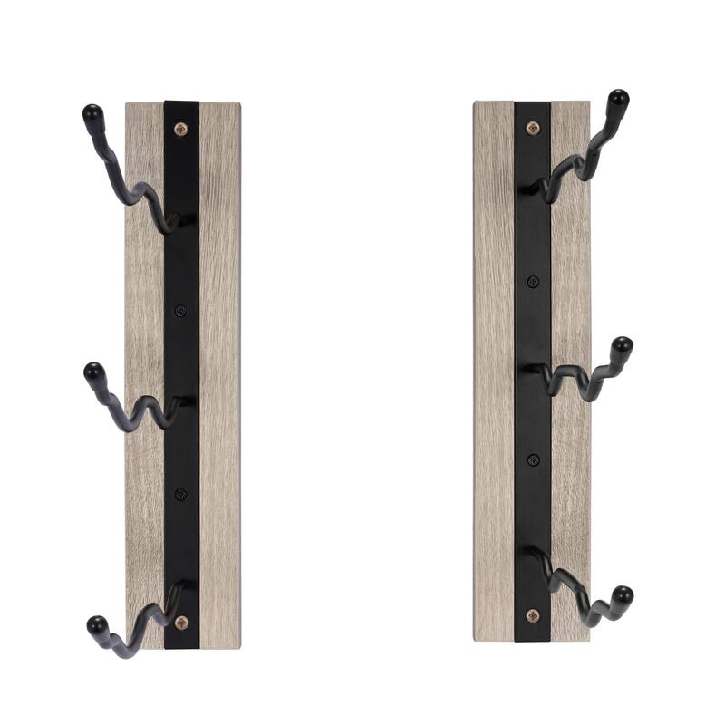 Wine Rack Stemware Wall Mounted (Set of 4) - 12"L x 4.75"W x 2.5"H