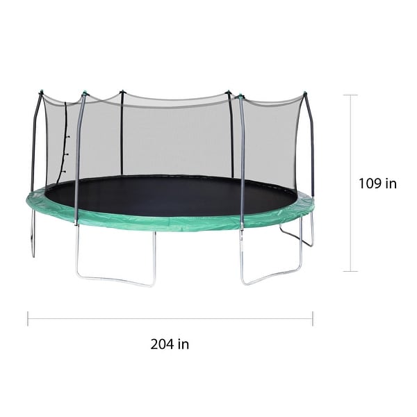 Skywalker Trampolines Green 17 foot Oval Trampoline With Enclosure On Sale Bed Bath Beyond 14626840