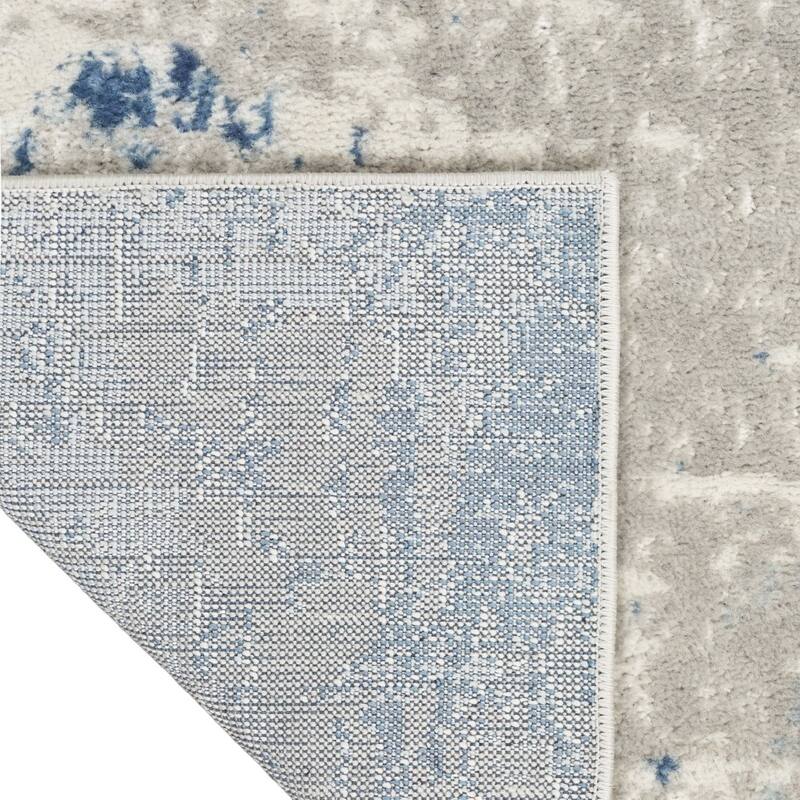 Caki Power Loomed Abstract Modern Area Rug By HomeRoots - 90' X '26' X '0.32