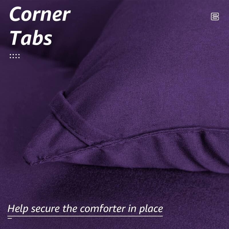 All Season Ultra Soft Fiber Machine Washable Quilted Comforter/Duvet Insert with Corner Tabs Comforter