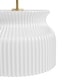 preview thumbnail 4 of 7, Hunter + Jasmine Roth Harlowe Modern Luxe Gold 1-Light 14" Pendant White Milk Glass - Transitional, Glam
