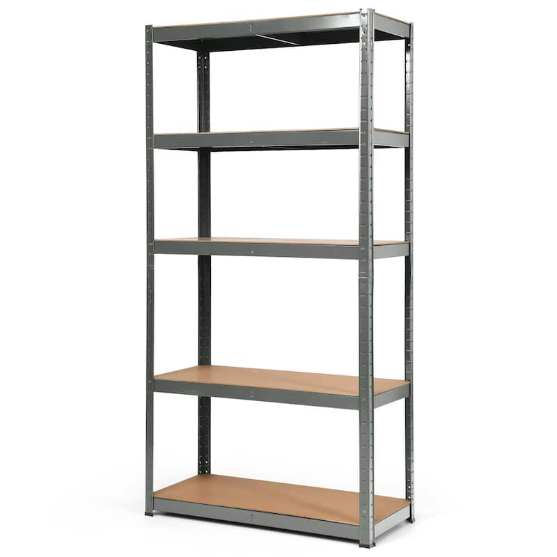 Costway 4PCS 72'' Heavy Duty Storage Shelf Steel Metal Garage Rack 5