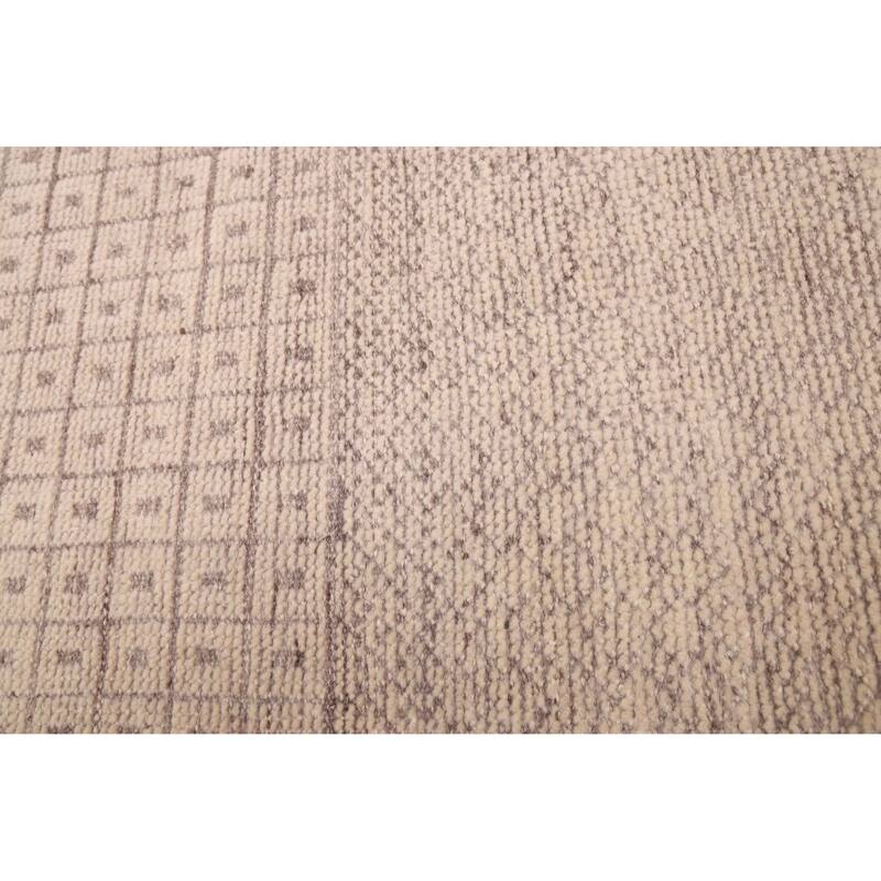 ECARPETGALLERY Hand-knotted Looma Ivory Wool Rug - 8'2 x 10'2