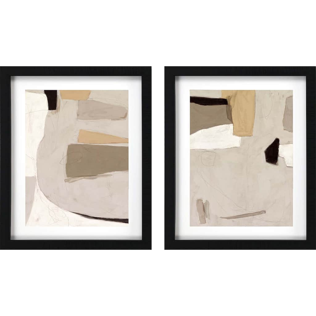 Yukon II S/2 Framed Art Giclee Under Glass - Brown