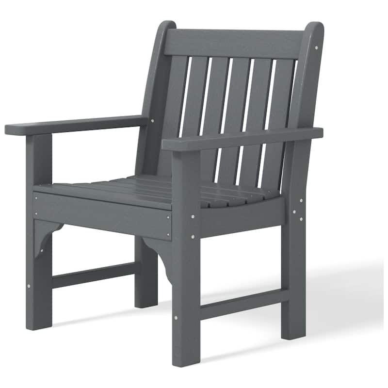 Polytrends Laguna Outdoor Patio Garden Arm Chair Set with Side Table