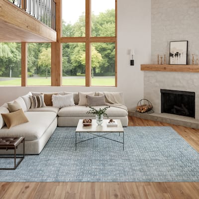Nourison Washable Charm Indoor only Modern Geometric Area Rug