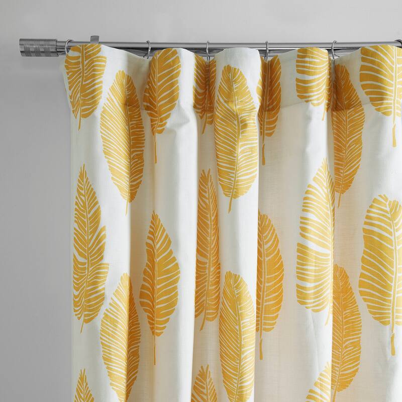 Exclusive Fabrics Textured Cotton Printed Curtains for Bedroom and Living room (1 Panel)