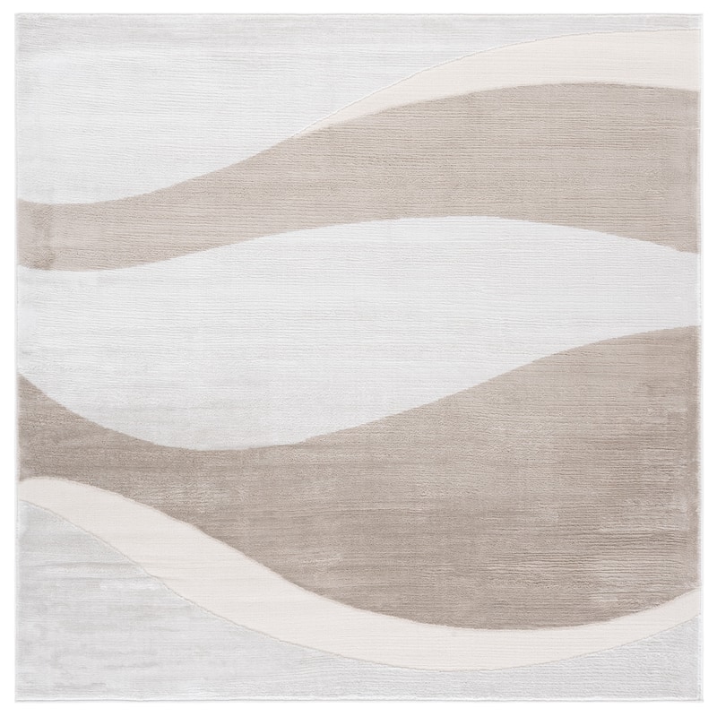 SAFAVIEH Saylor Lyubomila Modern Rug - Beige/Ivory - 6'3" Square