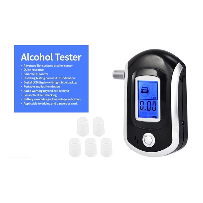 Portable Breathalyzer - Digital Alcohol Breath Tester