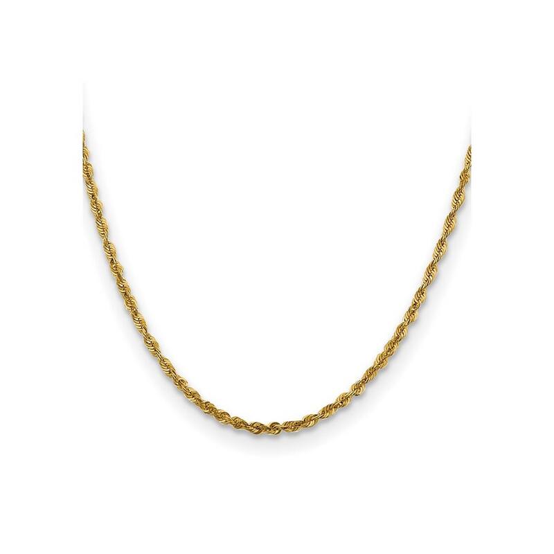 Curata 10k Yellow Gold Solid Polished Lobster Claw Closure Valu plus 3.0mm Sparkle Cut Lightweight Chain Bracelet