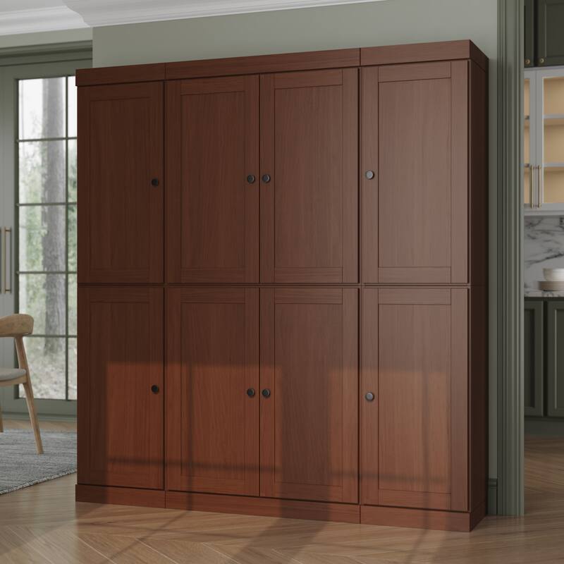 Palace Imports 100% Solid Wood 65" Pantry Cabinet with Shaker Doors, 2-Drawers and Adjustable Shelves