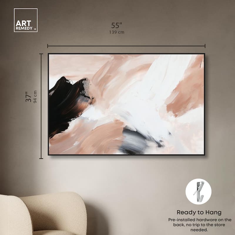 Swirls of Cream I Canvas by Art Remedy