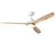preview thumbnail 59 of 157, YUHAO SylvanAir Modern 52 in. Flush Mount Outdoor/Indoor Ceiling Fan with 3 Solid Wood Blades and DC Reversible Motor SylvanAir Ⅴ52 Inches - White