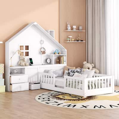 Twin Size House Bed