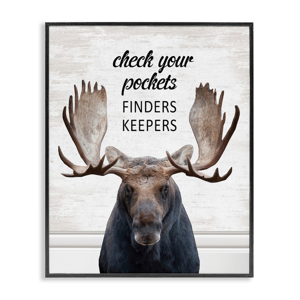 Stupell Check Pockets Laundry Reminder Framed Giclee Art Design By Lettered and Lined