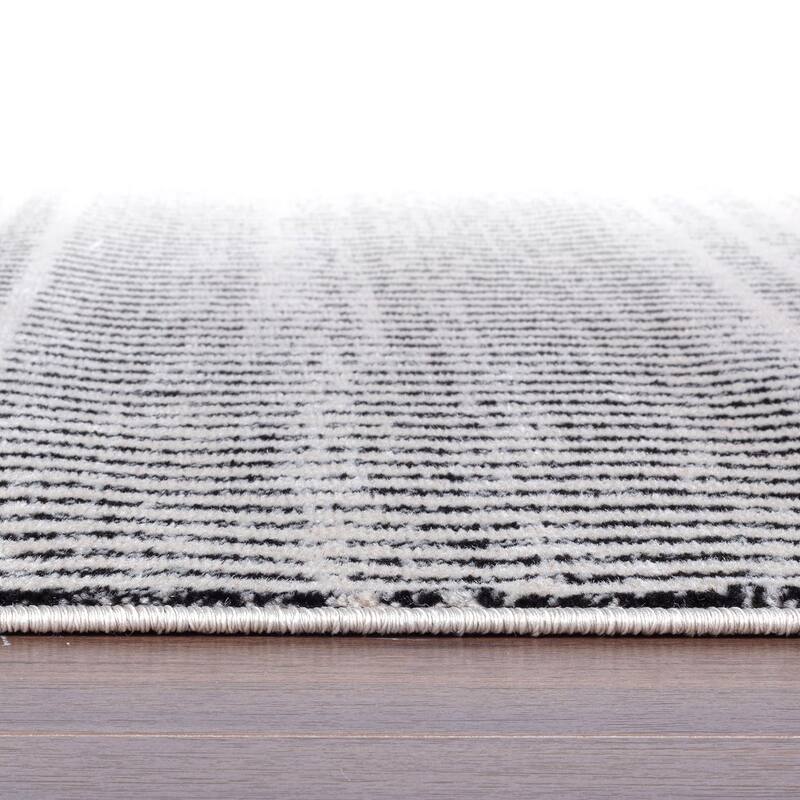 Contemporary Minimalistic Stripe LInes Area Rug