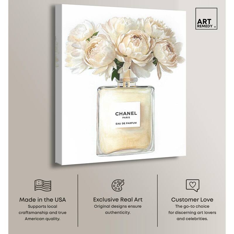 Doll Memories - Creamy Perfume Canvas by Art Remedy, Gallery Wrapped