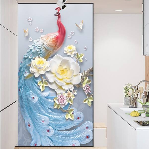 Shop Chezmax Decorative Privacy Window Film No Glue Frosted Glass