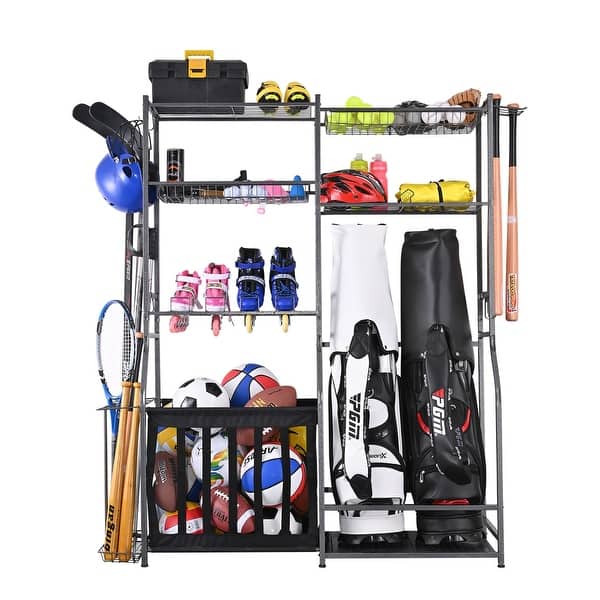 Sports Equipment Garage Organizer and Golf Storage Garage Organizer
