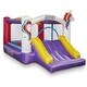 preview thumbnail 1 of 6, Unicorn Theme Bounce House with Slide and Blower by Cloud 9