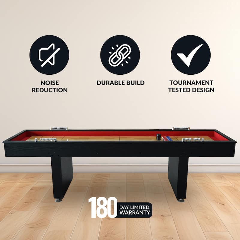 Hathaway Avenger 9-ft Shuffleboard Table - Black Finish