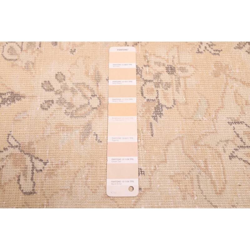 ECARPETGALLERY Hand-knotted Antalya Vintage Beige Wool Rug - 7'7 x 10'10