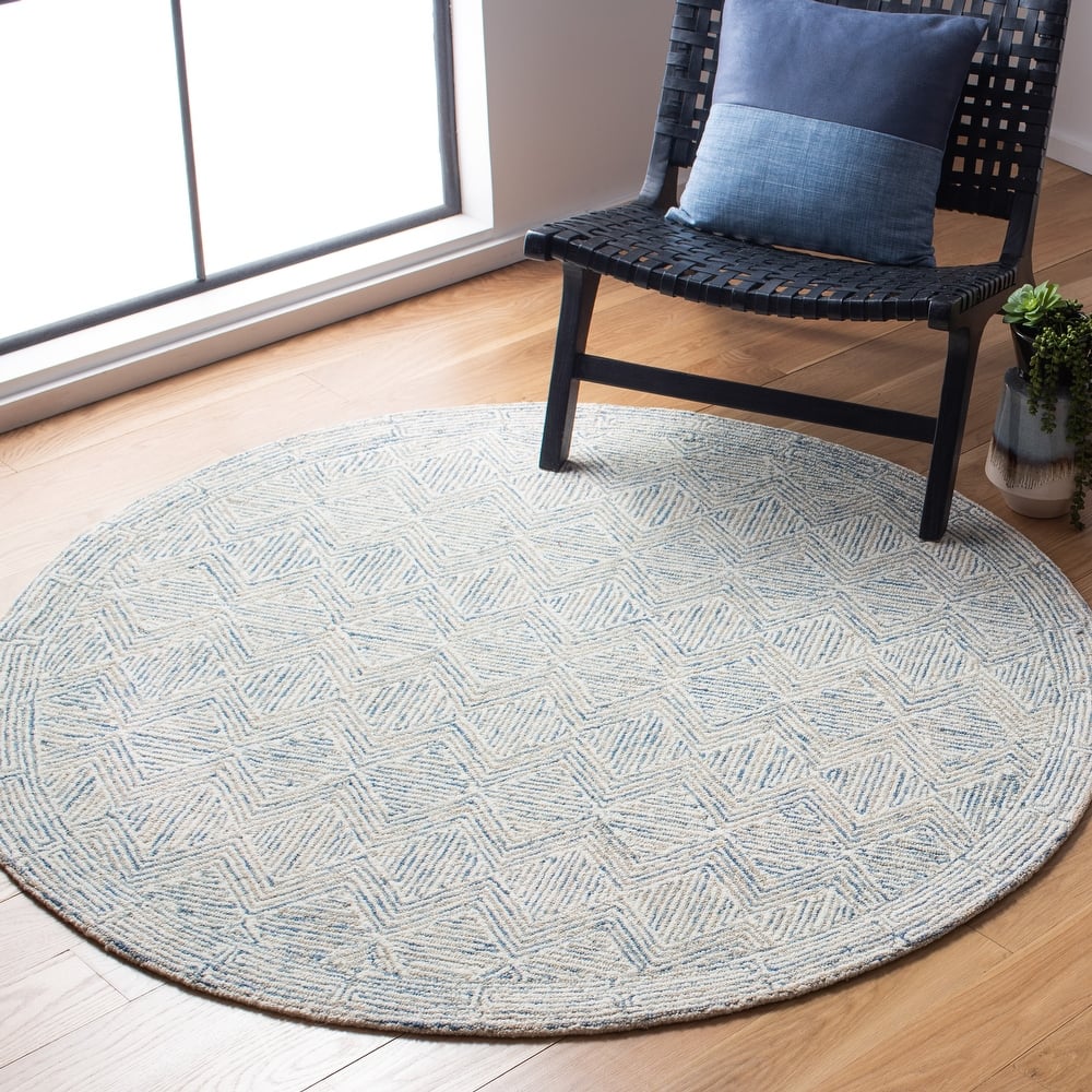 SAFAVIEH Handmade Micro-Loop Azra Transitional Wool Rug