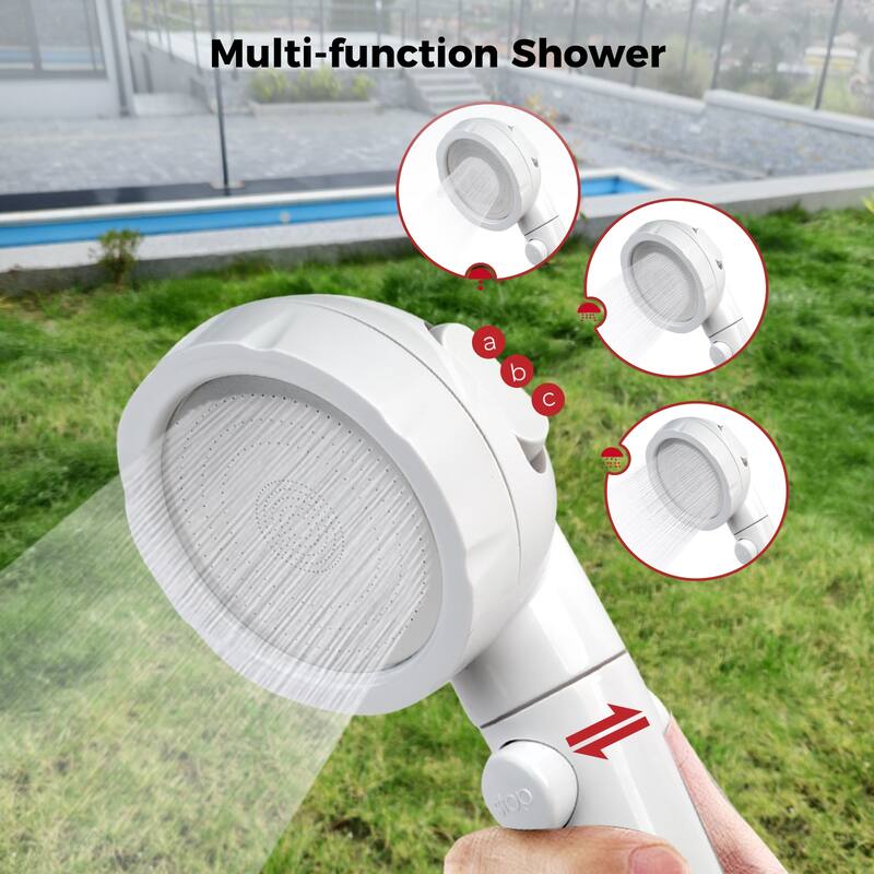 CAMPLUX 2.64 GPM Outdoor Portable Propane Tankless Water Heater with Water Pump Kit