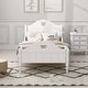 preview thumbnail 23 of 26, Solid Wood Macaron Twin Size Toddler Platform Bed with Safety Rails