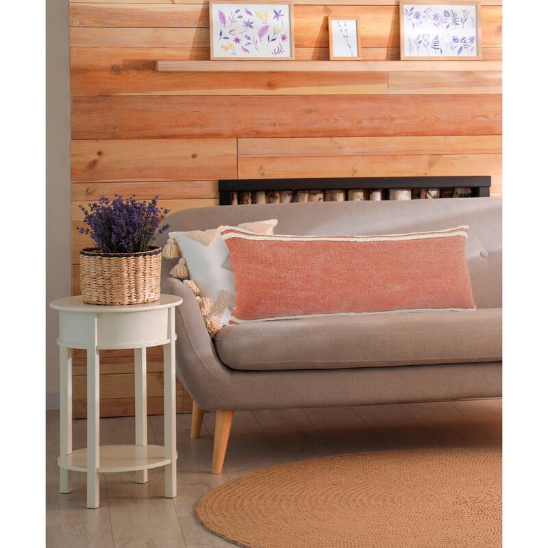 Sevita Soft Striped Cinnamon Throw Pillow - 14" x 36" - Polyester