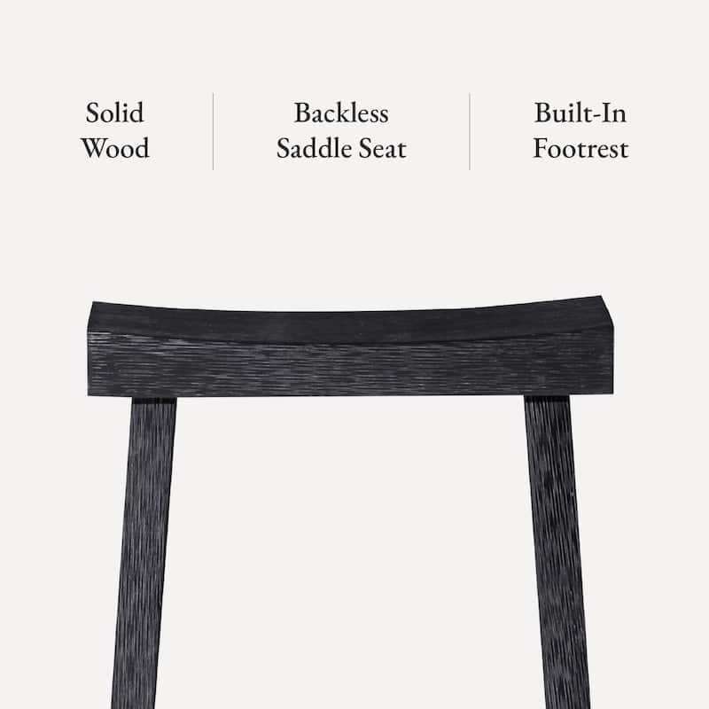 Maven Lane 31" Vincent Bar Height Kitchen Stool