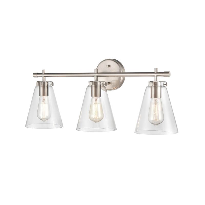 Millennium Lighting Aliza 3 Light Vanity Fixture with Clear Glass Shades