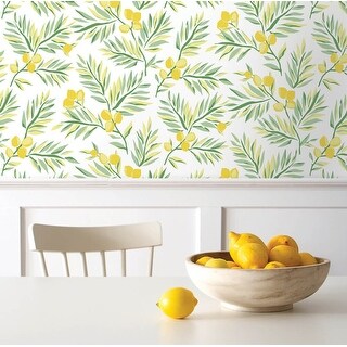 Nextwall Nextwall Lemon Branch Peel And Stick Removable Wallpaper