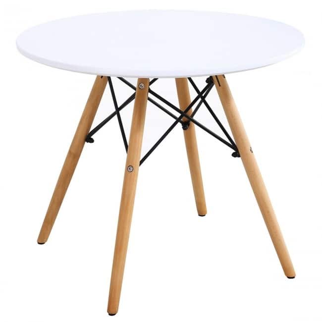 5 Piece Kids Modern Round Table Chair Set