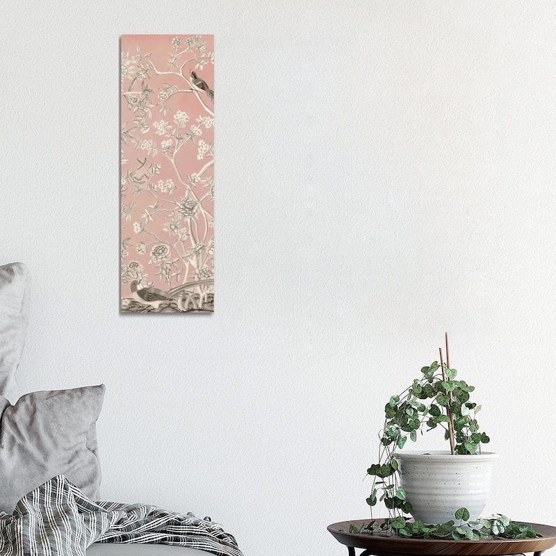iCanvas "Blush Chinoiserie I" by Naomi McCavitt Canvas Print - 36x12x1.5