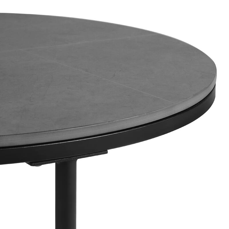 Round Nesting Coffee Table Sintered Stone Top 31.5" Bed Bath & Beyond 37822797