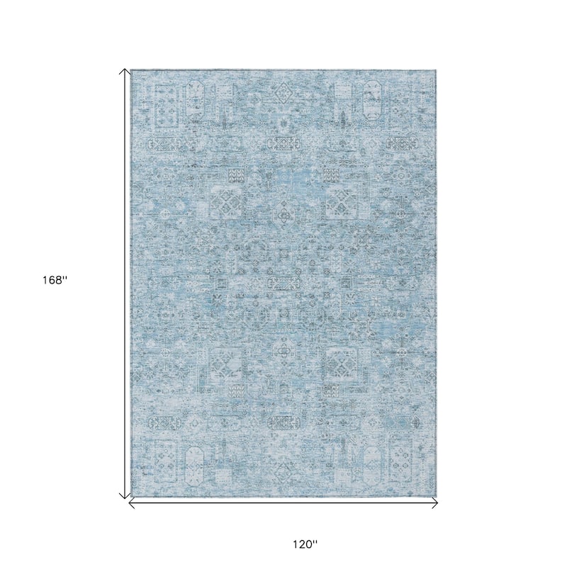 HomeRoots Floral Transitional Rectangle Outdoor Rug