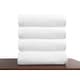 preview thumbnail 6 of 10, CTT Arsenal %100 Turkish Cotton White Bath Towel Set of 4 - 27" x 54"