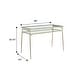 preview thumbnail 3 of 14, Walker Edison 48-inch Metal and Glass Two-Tier Desk